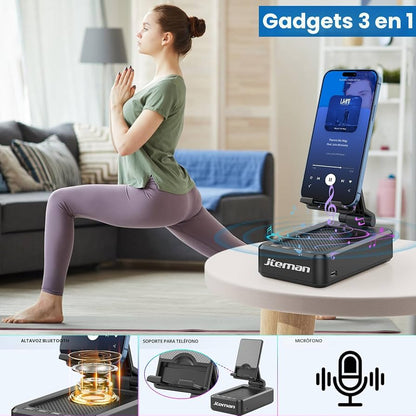 Soporte para teléfono celular con altavoz